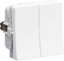 LK FUGA® afbryder dobbelt korrespondance hvid
